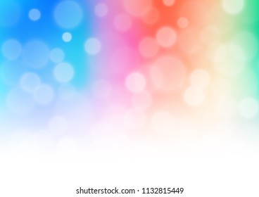 Light Multicolor, Rainbow vector abstract blurred template. Colorful illustration in blurry style with gradient. The template for backgrounds of cell phones.