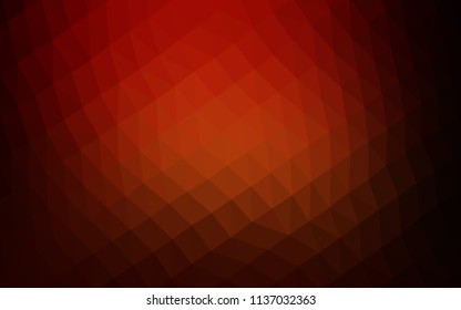 Light Multicolor, Rainbow vector abstract polygonal template. Geometric illustration in Origami style with gradient.  The elegant pattern can be used as part of a brand book.
