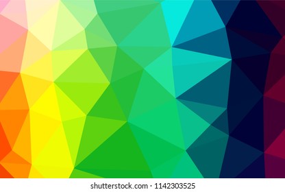 Light Multicolor, Rainbow vector abstract mosaic background. Glitter abstract illustration with an elegant design. Brand new style for your business design.