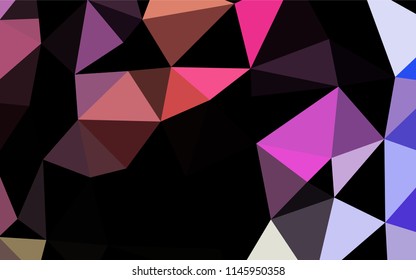 Light Multicolor, Rainbow vector abstract polygonal cover. A vague abstract illustration with gradient. Brand new design for your business.