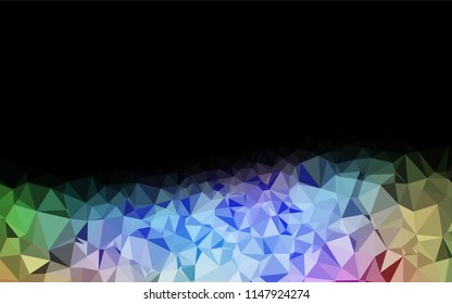 Light Multicolor, Rainbow vector abstract polygonal cover. A completely new color illustration in a vague style. A completely new design for your business.