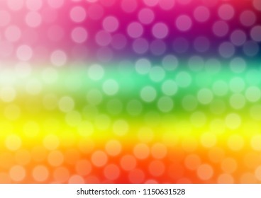 Light Multicolor, Rainbow vector abstract bokeh pattern. Glitter abstract illustration with an elegant design. The elegant pattern for brand book.