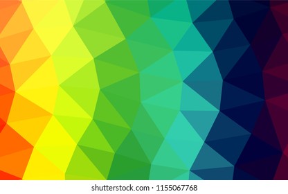 Light Multicolor, Rainbow vector abstract mosaic background. Modern geometrical abstract illustration with gradient. Brand new design for your business.