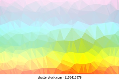 Light Multicolor, Rainbow vector abstract mosaic backdrop. Colorful illustration in abstract style with gradient. Brand new design for your business.