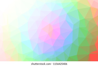 Light Multicolor, Rainbow vector abstract polygonal layout. Colorful abstract illustration with gradient. The completely new template can be used for your brand book.