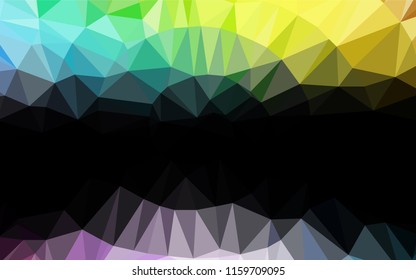 Light Multicolor, Rainbow vector abstract mosaic background. Colorful illustration in abstract style with gradient. Brand new style for your business design.