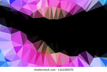 Light Multicolor, Rainbow vector abstract polygonal cover. Glitter abstract illustration with an elegant design. The polygonal design can be used for your web site.