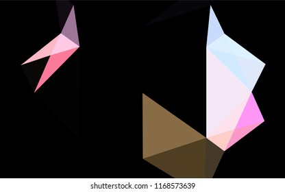 Light Multicolor, Rainbow vector abstract mosaic backdrop. Modern geometrical abstract illustration with gradient. A completely new template for your business design.