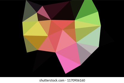 Light Multicolor, Rainbow vector abstract mosaic backdrop. A completely new color illustration in a vague style. A completely new design for your business.