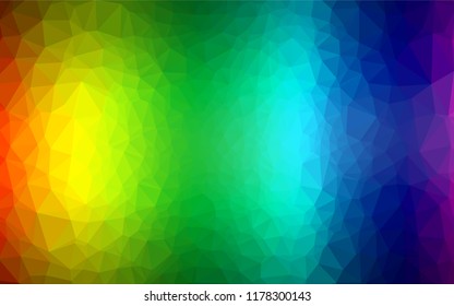 Light Multicolor, Rainbow vector abstract mosaic backdrop. Glitter abstract illustration with an elegant design. Brand new style for your business design.