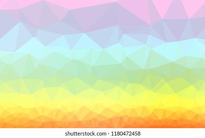 Light Multicolor, Rainbow vector abstract mosaic pattern. An elegant bright illustration with gradient. A new texture for your design.