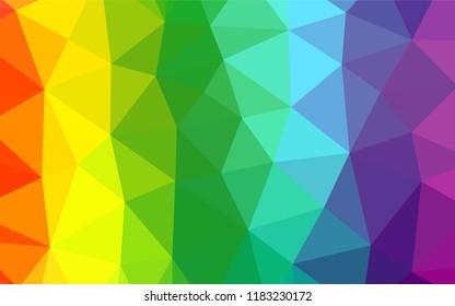 Light Multicolor, Rainbow vector abstract mosaic pattern. A completely new color illustration in a vague style. A completely new template for your business design.