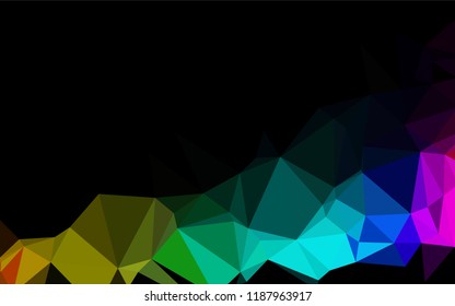 Light Multicolor, Rainbow vector abstract polygonal texture. A completely new color illustration in a vague style. The elegant pattern can be used as part of a brand book.