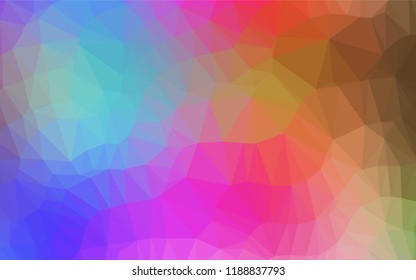 Light Multicolor, Rainbow vector abstract mosaic backdrop. Colorful abstract illustration with gradient. The completely new template can be used for your brand book.