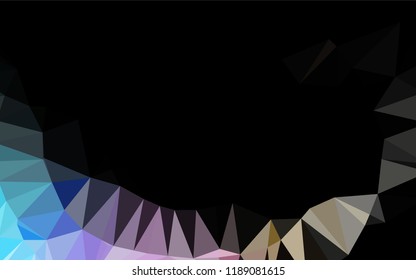 Light Multicolor, Rainbow vector abstract polygonal layout. Brand new colored illustration in blurry style with gradient. A completely new template for your business design.