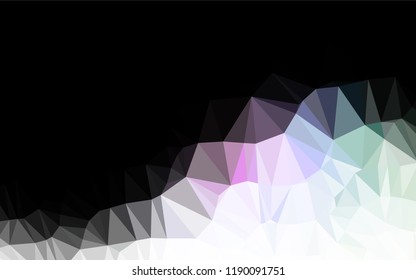 Light Multicolor, Rainbow vector abstract mosaic background. Creative illustration in halftone style with gradient. A completely new design for your business.