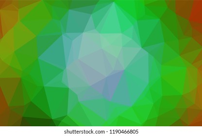 Light Multicolor, Rainbow vector abstract polygonal layout. Colorful abstract illustration with gradient. Brand new style for your business design.