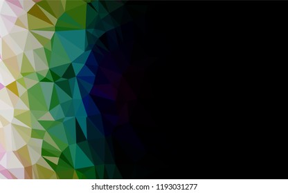Light Multicolor, Rainbow vector abstract mosaic background. Creative illustration in halftone style with gradient. The template can be used as a background for cell phones.