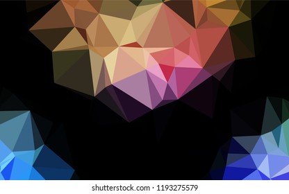 Light Multicolor, Rainbow vector abstract mosaic pattern. An elegant bright illustration with gradient. Brand new style for your business design.