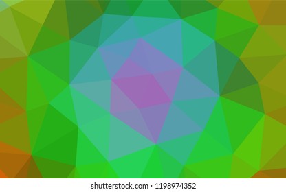 Light Multicolor, Rainbow vector abstract polygonal texture. Shining colored illustration in a Brand new style. Brand new style for your business design.