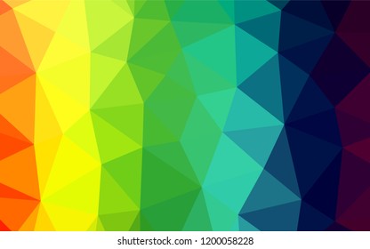 Light Multicolor, Rainbow vector abstract mosaic pattern. Glitter abstract illustration with an elegant design. The textured pattern can be used for background.
