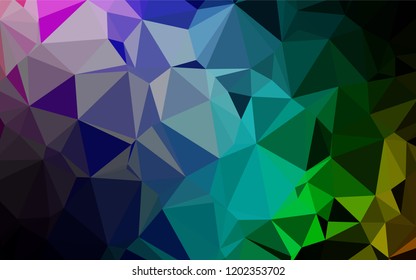 Light Multicolor, Rainbow vector abstract mosaic background. A completely new color illustration in a vague style. The template can be used as a background for cell phones.