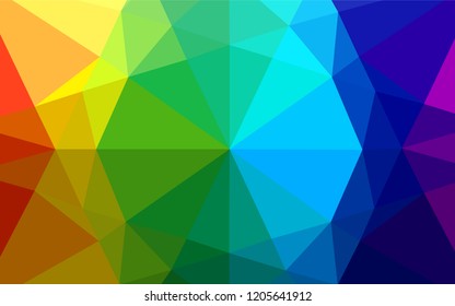 Light Multicolor, Rainbow vector abstract mosaic backdrop. Colorful illustration in abstract style with gradient. The textured pattern can be used for background.