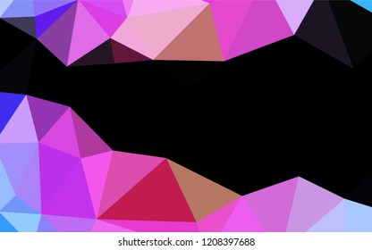 Light Multicolor, Rainbow vector abstract mosaic pattern. Shining illustration, which consist of triangles. Brand new style for your business design.