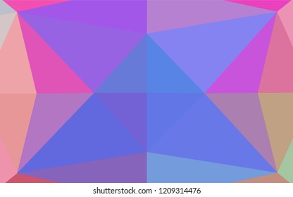 Light Multicolor, Rainbow vector abstract mosaic background. Shining colored illustration in a Brand new style. The textured pattern can be used for background.