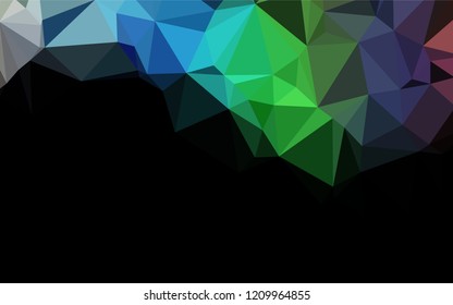 Light Multicolor, Rainbow vector abstract mosaic background. Colorful illustration in abstract style with gradient. A new texture for your design.