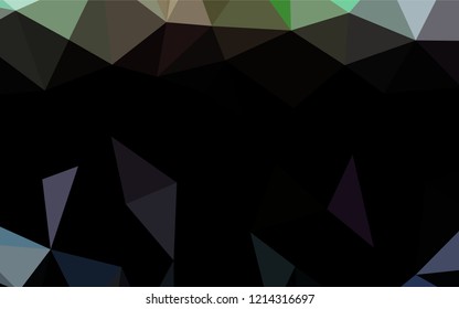 Light Multicolor, Rainbow vector abstract polygonal cover. Glitter abstract illustration with an elegant design. The elegant pattern can be used as part of a brand book.