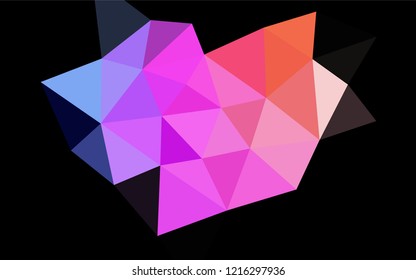 Light Multicolor, Rainbow vector abstract polygonal layout. Modern geometrical abstract illustration with gradient. Brand new style for your business design.