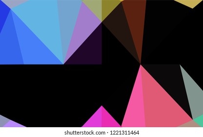 Light Multicolor, Rainbow vector abstract polygonal texture. Modern geometrical abstract illustration with gradient. A completely new design for your business.