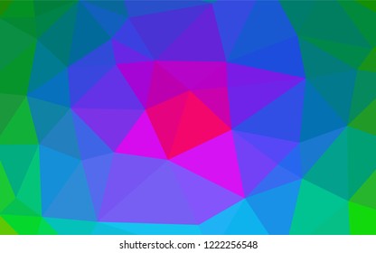 Light Multicolor, Rainbow vector abstract polygonal layout. Modern geometrical abstract illustration with gradient. Brand new design for your business.