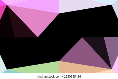 Light Multicolor, Rainbow vector abstract mosaic backdrop. A completely new color illustration in a vague style. The elegant pattern can be used as part of a brand book.