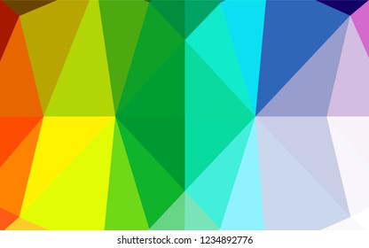Light Multicolor, Rainbow vector abstract mosaic backdrop. Brand new colored illustration in blurry style with gradient. The completely new template can be used for your brand book.