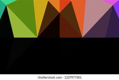 Light Multicolor, Rainbow vector abstract polygonal cover. Brand new colored illustration in blurry style with gradient. The elegant pattern can be used as part of a brand book.