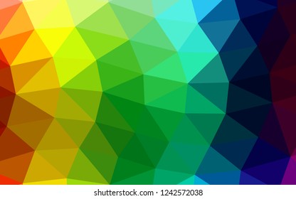 Light Multicolor, Rainbow vector abstract polygonal abstract polygonal. Geometric illustration in Origami style with gradient.  The polygonal design can be used for your web site.