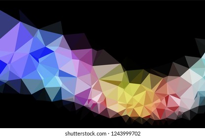 Light Multicolor, Rainbow vector abstract mosaic pattern. Modern geometrical abstract illustration with gradient. The completely new template can be used for your brand book.