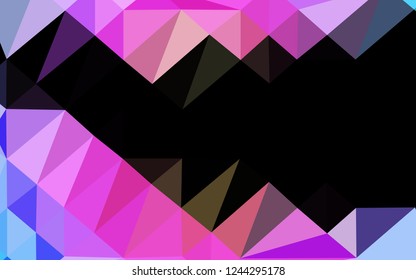 Light Multicolor, Rainbow vector abstract mosaic backdrop. A vague abstract illustration with gradient. Template for your brand book.