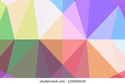 Light Multicolor, Rainbow vector abstract mosaic backdrop. A completely new color illustration in a vague style. A completely new template for your business design.