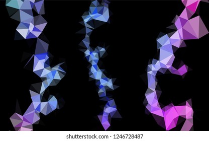 Light Multicolor, Rainbow vector abstract mosaic background. Creative illustration in halftone style with gradient. Brand new design for your business.