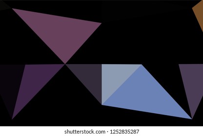 Light Multicolor, Rainbow vector abstract mosaic pattern. A sample with polygonal shapes. The elegant pattern can be used as part of a brand book.
