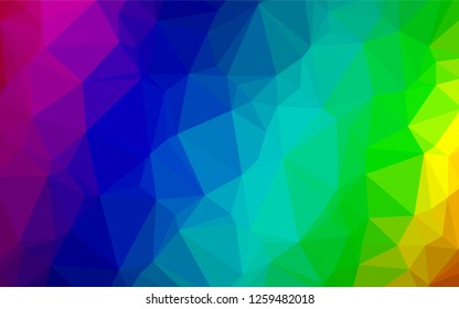 Light Multicolor, Rainbow vector abstract mosaic backdrop. A completely new color illustration in a vague style. A new texture for your design.