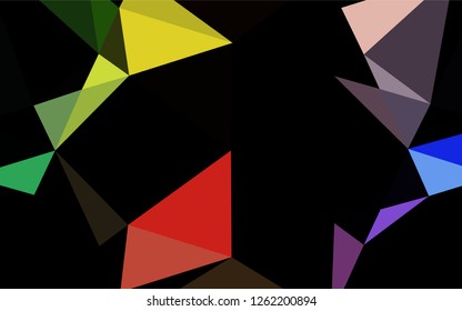 Light Multicolor, Rainbow vector abstract polygonal cover. Creative geometric illustration in Origami style with gradient. A completely new design for your business.