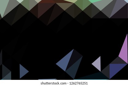 Light Multicolor, Rainbow vector abstract polygonal layout. Shining colored illustration in a Brand new style. New texture for your design.