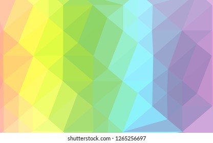 Light Multicolor, Rainbow vector abstract mosaic background. Colorful illustration in abstract style with gradient. Textured pattern for background.