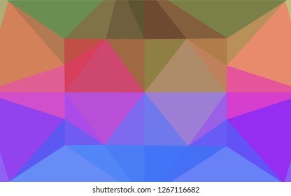 Light Multicolor, Rainbow vector abstract polygonal texture. A vague abstract illustration with gradient. A new texture for your design.