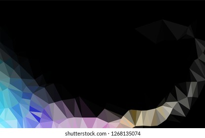 Light Multicolor, Rainbow vector abstract mosaic pattern. Shining colored illustration in a Brand new style. A completely new design for your business.