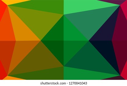 Light Multicolor, Rainbow vector abstract mosaic backdrop. Glitter abstract illustration with an elegant design. The template can be used as a background for cell phones.